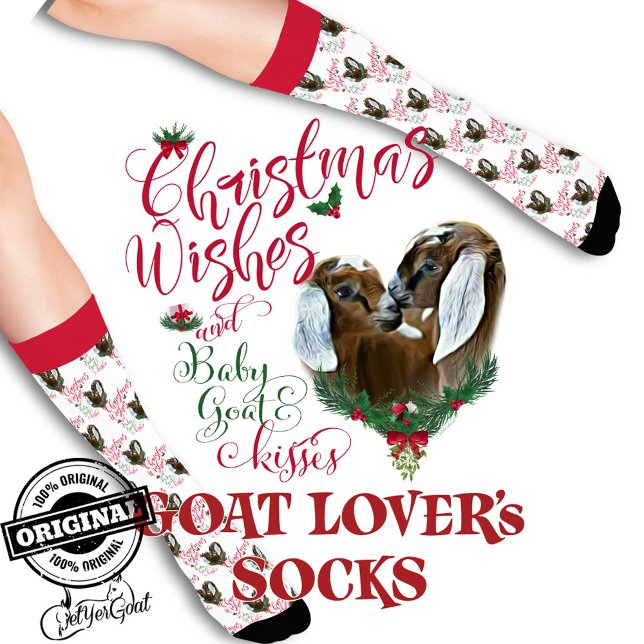 Christmas Nubian Twins Baby Goat wünscht sich Socken (Von Creator hochgeladen)