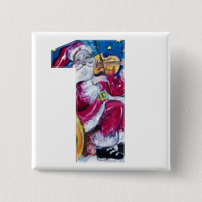 CHRISTMAS NUMMER 1 / INSPIRIERT SANTA BUTTON (Vorderseite)