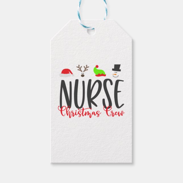Christmas Nurse2 Geschenkanhänger (Vorderseite)