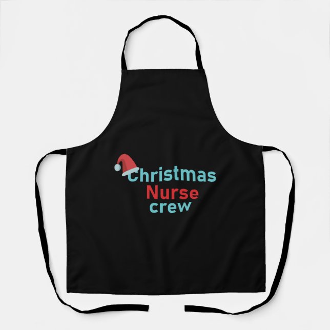 Christmas Nurse crew Schürze (Vorderseite)