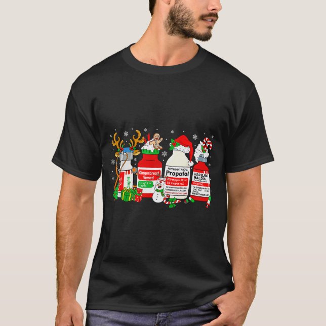 Christmas Nurse Peppermint Mocha Profol Er Ed Icu  T-Shirt (Vorderseite)