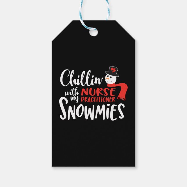 Christmas nurse practitioner, nurse np geschenkanhänger (Vorderseite)