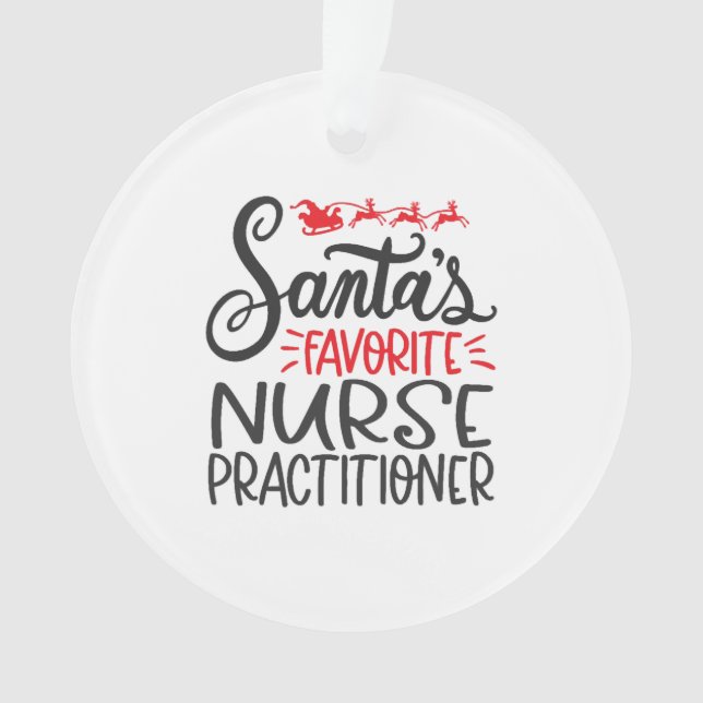 Christmas nurse practitioner, nurse np ornament (Vorderseite)