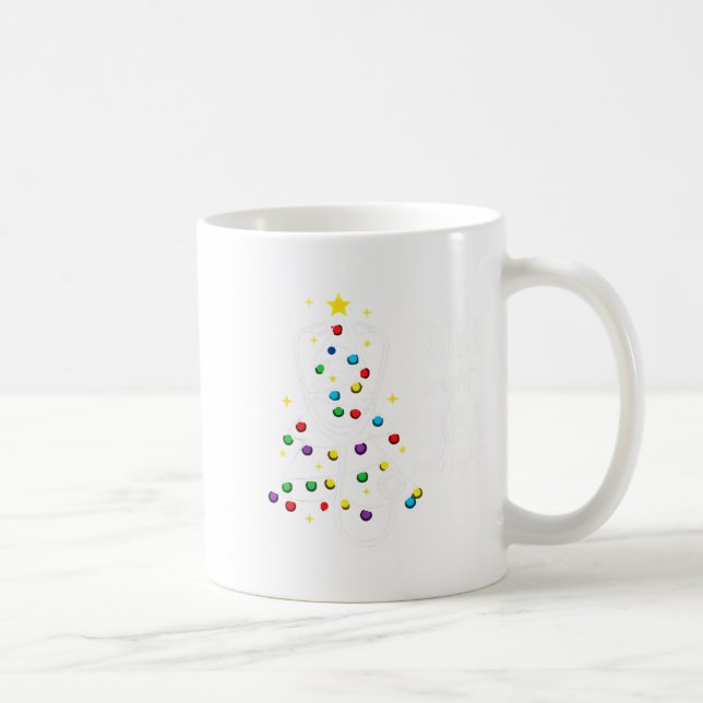 Christmas Nurse Shine Bright Like A Call Light Xma Kaffeetasse (Rechts)