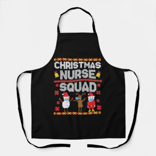 Christmas Nurse Ugly Christmaser Vintage Christmas Schürze