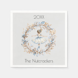 Christmas Nutcracker Ballerina Watercolor Serviette
