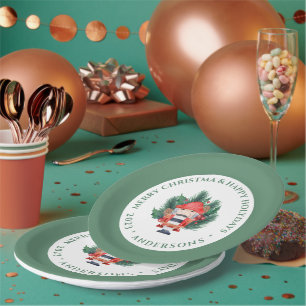 Christmas Nutcracker Bouquet Custom Green Text Pappteller