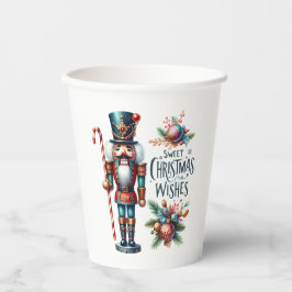 Christmas Nutcracker Candy Cane Weihnachtswünsche Pappbecher