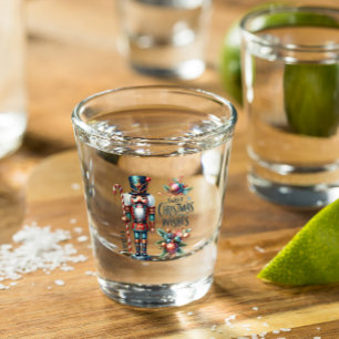 Christmas Nutcracker Candy Cane Weihnachtswünsche Schnapsglas