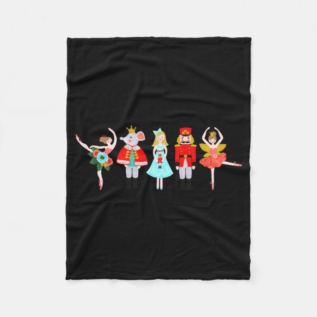 Christmas Nutcracker Character Illustrations  Fleecedecke (Vorderseite)
