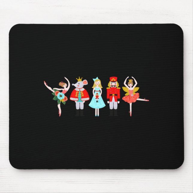 Christmas Nutcracker Character Illustrations  Mousepad (Vorne)