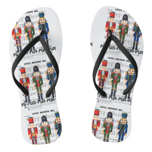 Christmas Nutcracker Flip Flops