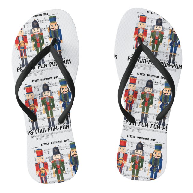 Christmas Nutcracker Flip Flops (Fußbett)