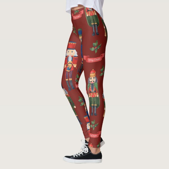 Christmas Nutcracker Funny Soldier Leggings (Links)
