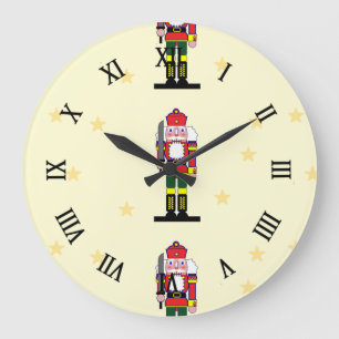 Christmas nutcracker große wanduhr
