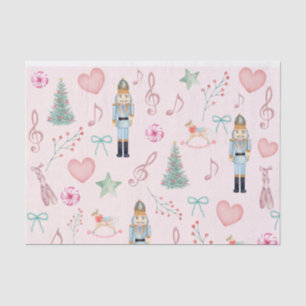Christmas Nutcracker Pink Pastor Wasserfarbe Seidenpapier