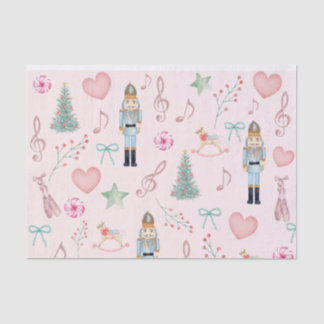 Christmas Nutcracker Pink Pastor Wasserfarbe Seidenpapier