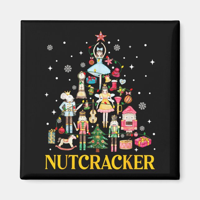 Christmas Nutcracker Squad Ballet Dance Women Kid  Magnet (Vorne)