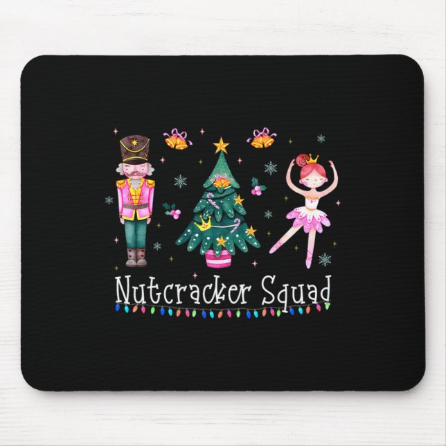 Christmas Nutcracker Squad Ballet Dance Women Kids Mousepad (Vorne)