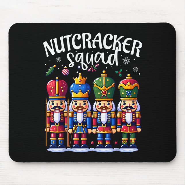 Christmas Nutcracker Squad Pajama Winter Holiday T Mousepad (Vorne)
