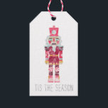 Christmas Nutcracker Toy Soldier Geschenkanhänger<br><div class="desc">Ein skurriler Wasserfarbe Nutcracker Charakter Spielzeugsoldat Geschenk-Tag für den Urlaub. Dies ist der Satz der Saison am Ende.</div>