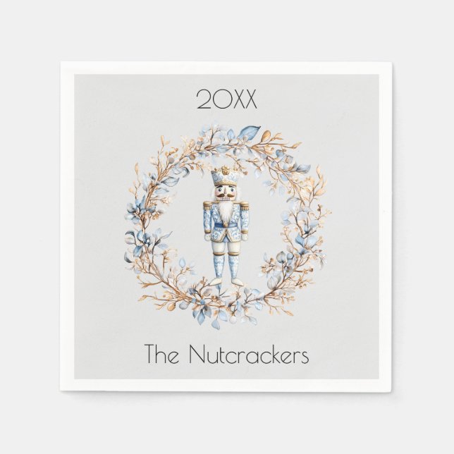Christmas Nutcracker Watercolor Serviette (Vorderseite)