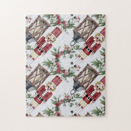Christmas nutcrackers and lanterns puzzle