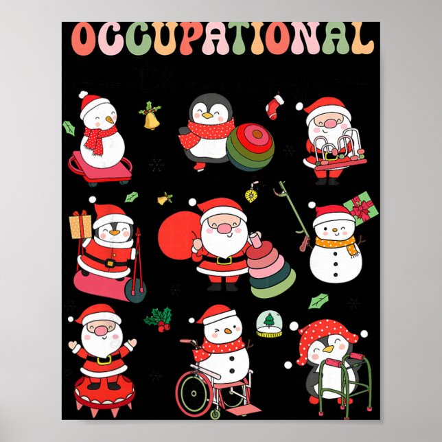 Christmas Occupational Therapy Ot Therast Ot Istan Poster (Vorne)