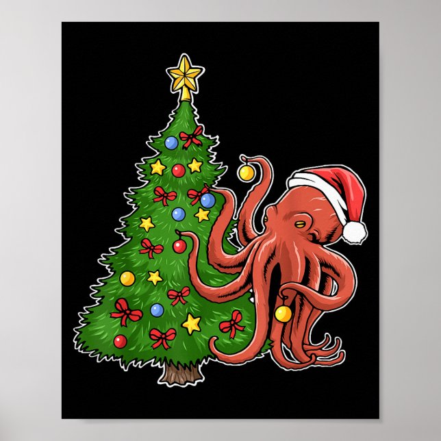 Christmas Octopus  Poster (Vorne)