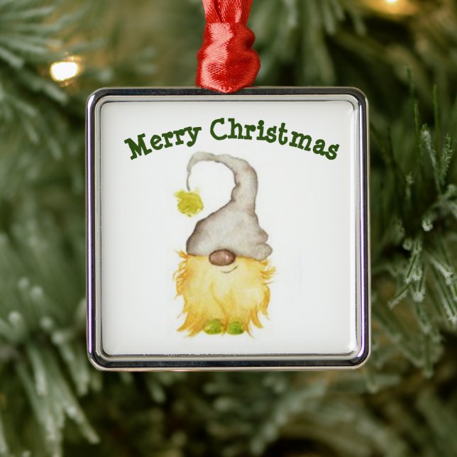 **CHRISTMAS oder WINTER GNOME** CHRISTMAS ORNANATI Ornament Aus Metall (Baum)