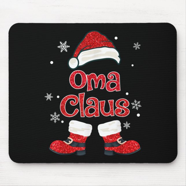 Christmas Oma Claus Grandmother Aunt Mother Daught Mousepad (Vorne)