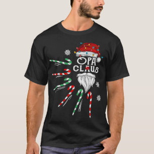 Christmas Opa Claus Opa Bard Candy T-Shirt