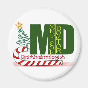 CHRISTMAS OPHTHALMOLOGIST MAGNET