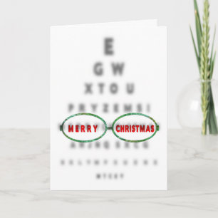 CHRISTMAS - Optometristin - AUGENCHART Feiertagskarte