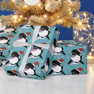 Christmas Orca Killer Whale Geschenkpapier