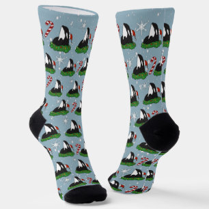 Christmas Orca Killer Whale Socken