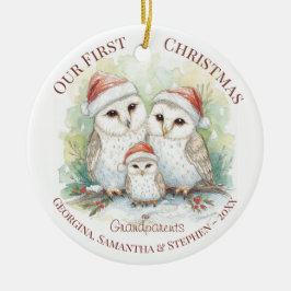 Christmas Ornament - First Christmas Grandparents