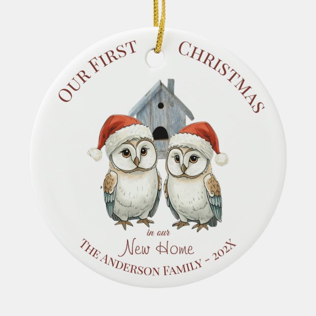 Christmas Ornament - First Christmas New Home (Vorne)