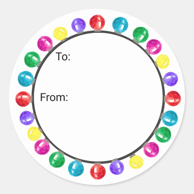 Christmas Ornament Gift Stickers (Vorderseite)
