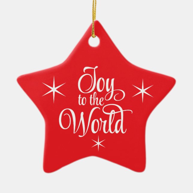 Christmas Ornament Joy to the World (Vorne)