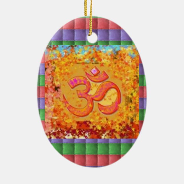 Christmas Ornament Om Mantra Symbol Chant Hinduism (Hinten)