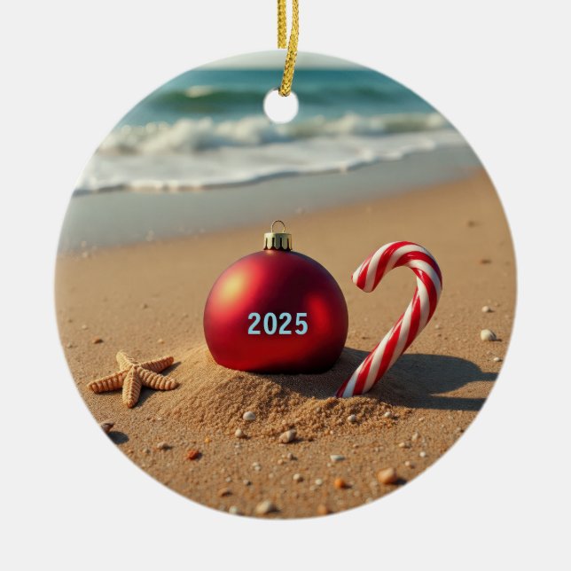 Christmas ornament on the beach holiday gift idea  (Vorne)