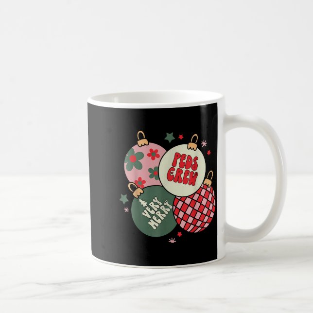 Christmas Ornament Peds Crew Pediatric Nurse Xmas  Kaffeetasse (Rechts)