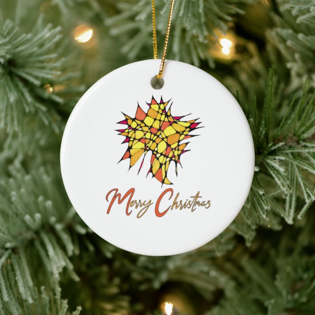 Christmas Ornament with Star Graphic (Baum)