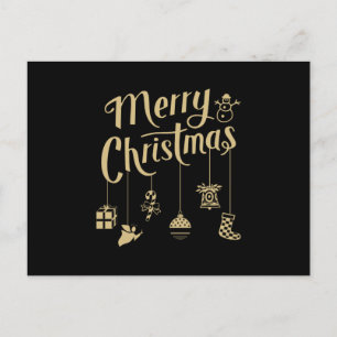 Christmas Ornaments Decoration Merry Christmas Postkarte
