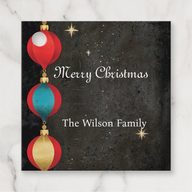 Christmas Ornaments Geschenkanhänger (Vorderseite)