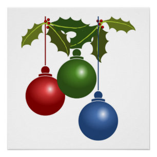 CHRISTMAS ORNAMENTS POSTER