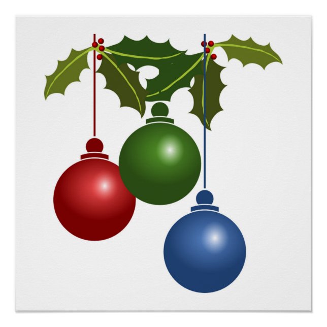 CHRISTMAS ORNAMENTS POSTER (Vorderseite)