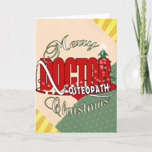 CHRISTMAS OSTEOPATH DOCTOR FEIERTAGSKARTE