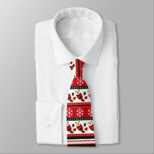 Christmas Otter Sweater Muster Krawatte